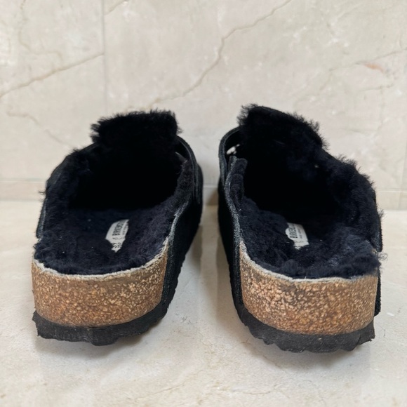 Birkenstock Boston Shearling Suede Leather Clog  Size 39 - Picture 14 of 16
